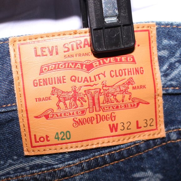 NWT Levis X Snoop Dogg Unreleased Hemp Denim Jeans Size 32 X 32 - Picture 9 of 10